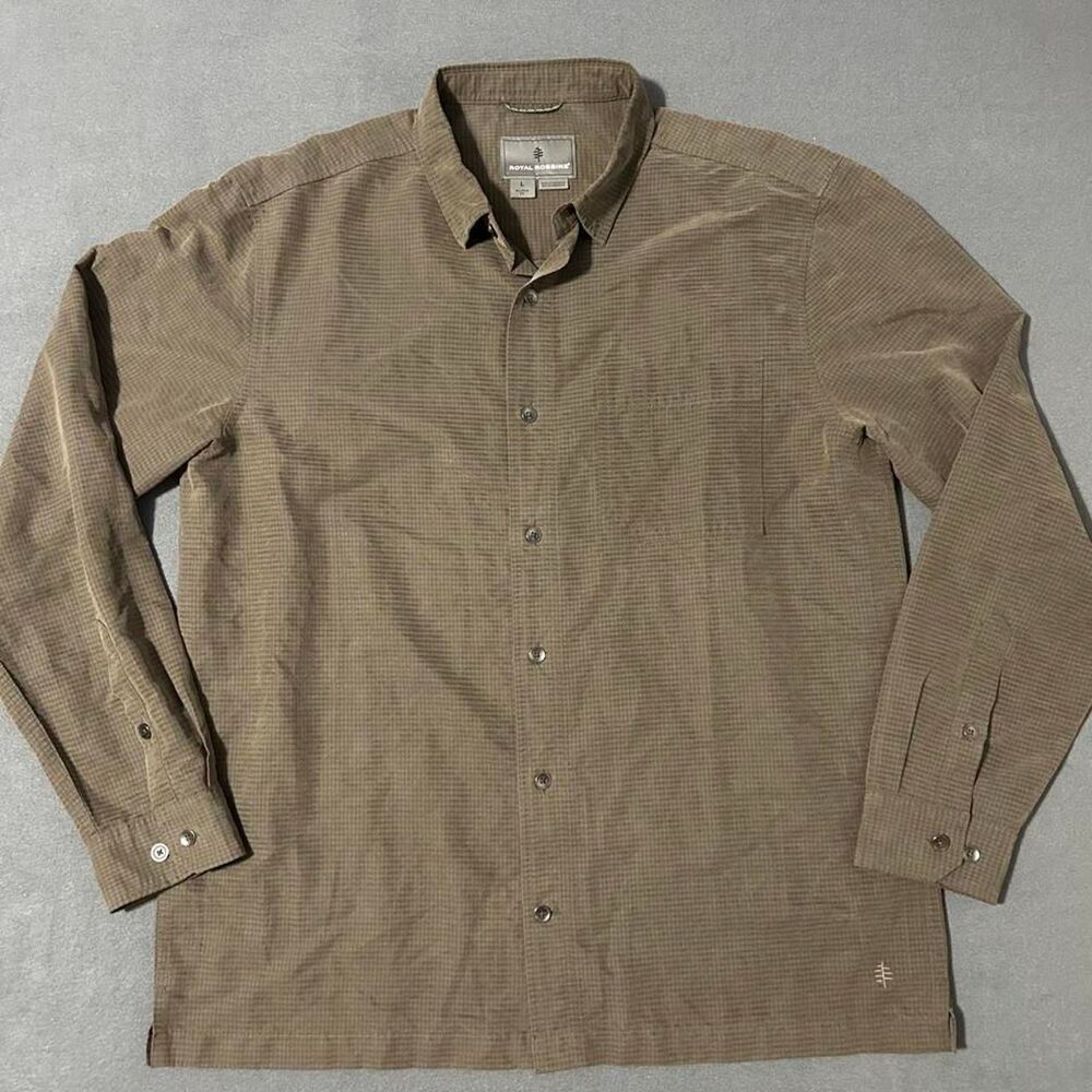 Royal-robbins Men's Tan and Brown Shirt